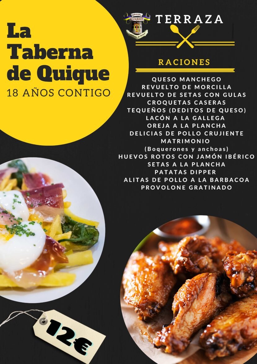 Carta – La Taberna de Quique